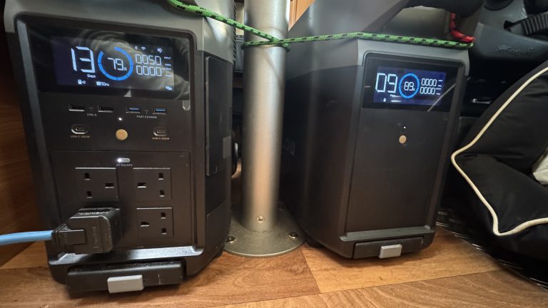 An EcoFlow power station and additional battery