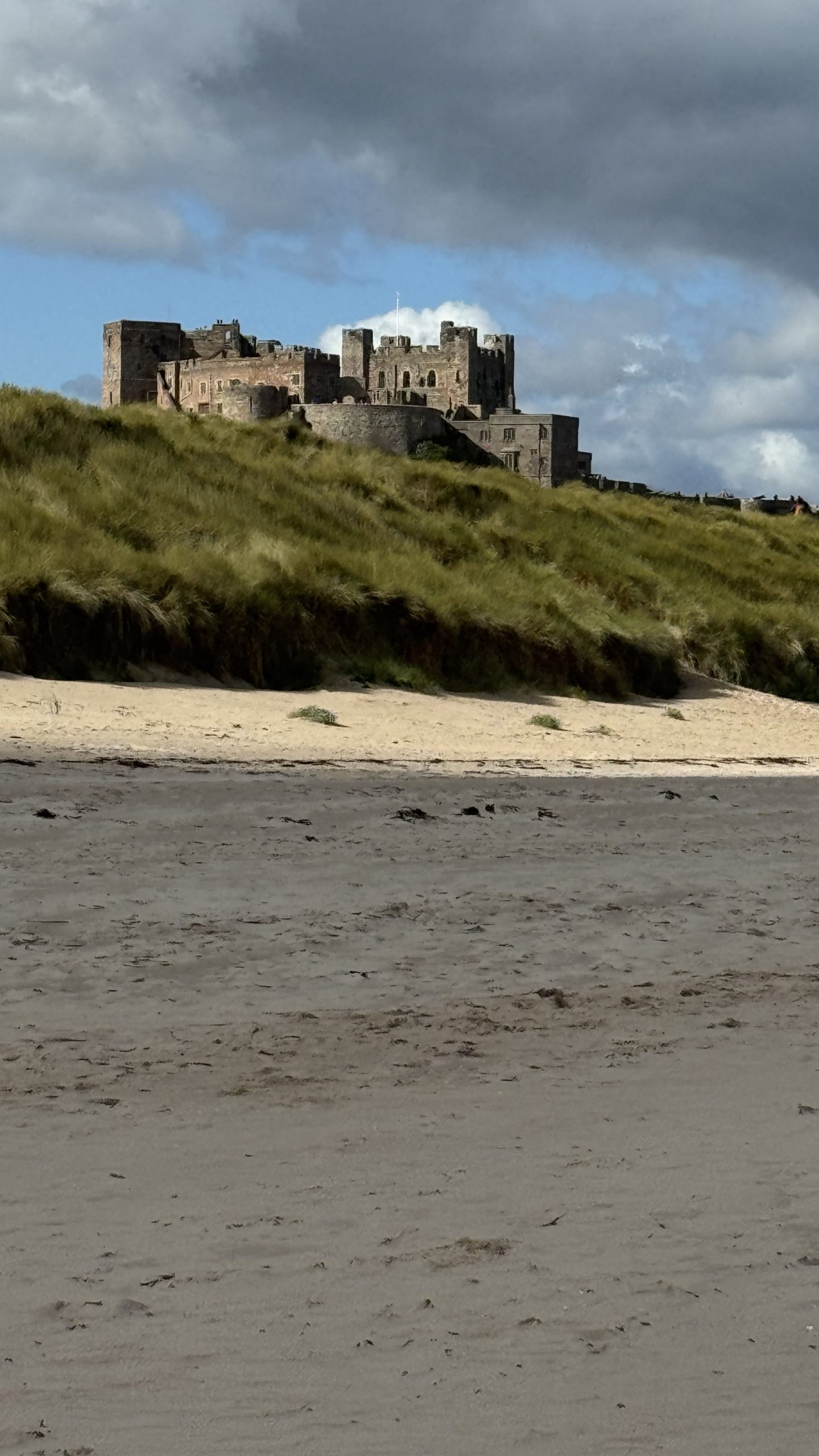 Bamburgh Castle at a distance