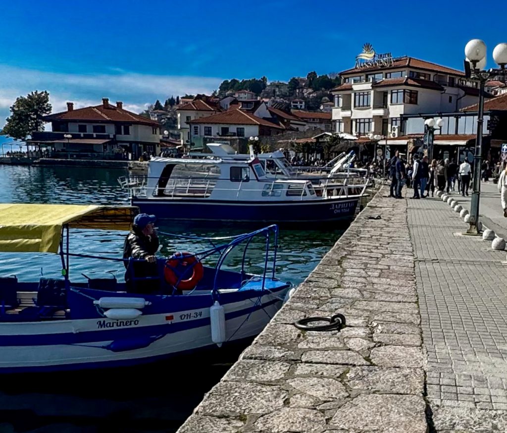 Harbour scene, Ohrid, Macedonia